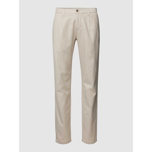 Spodnie materiałowe o kroju shaped fit z fakturowanym wzorem ze sklepu Peek&Cloppenburg  w kategorii Spodnie męskie - zdjęcie 168994985