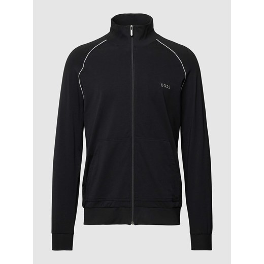 Bluza rozpinana z wyhaftowanym logo model ‘Mix&Match’ ze sklepu Peek&Cloppenburg  w kategorii Bluzy męskie - zdjęcie 168994995