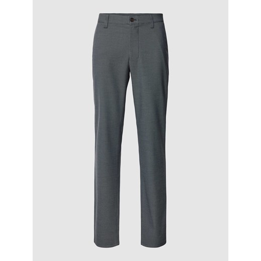Spodnie o kroju regular fit z dodatkiem wiskozy i fakturowanym wzorem ze sklepu Peek&Cloppenburg  w kategorii Spodnie męskie - zdjęcie 168995016
