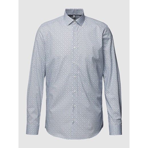 Koszula biznesowa o kroju body fit ze wzorem na całej powierzchni model ‘Modern Kent’ ze sklepu Peek&Cloppenburg  w kategorii Koszule męskie - zdjęcie 168995978