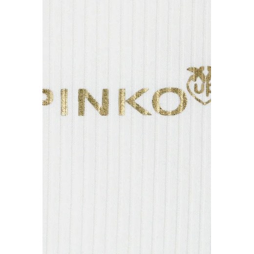 Bluzka dziewczęca Pinko z krótkim rękawem biała 