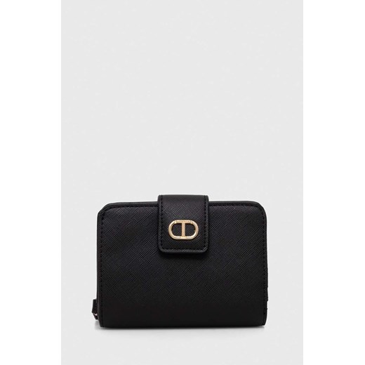 Twinset portfel damski kolor czarny ze sklepu ANSWEAR.com w kategorii Portfele damskie - zdjęcie 169004478