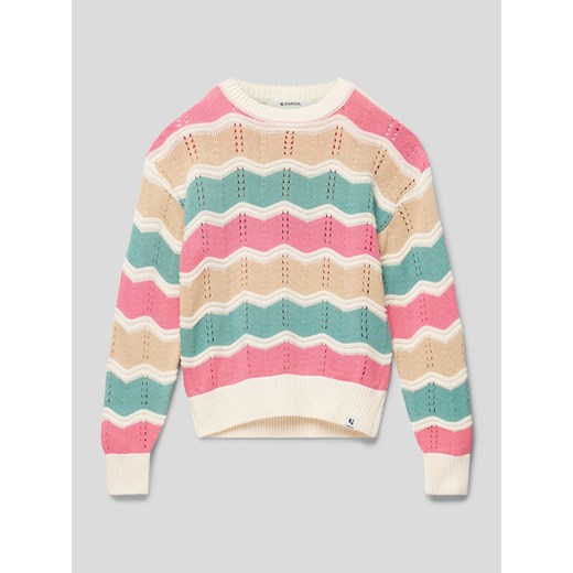 Sweter z dzianiny w paski ze sklepu Peek&Cloppenburg  w kategorii Swetry dziewczęce - zdjęcie 169004955