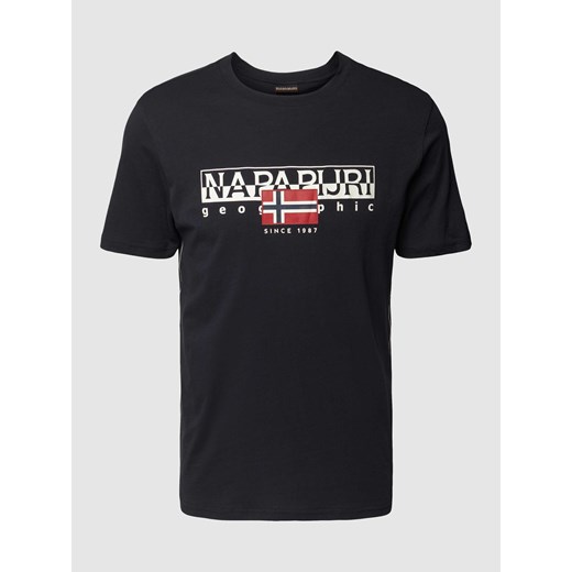 T-shirt z nadrukiem z logo model ‘AYLMER’ ze sklepu Peek&Cloppenburg  w kategorii T-shirty męskie - zdjęcie 169005009