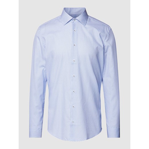 Koszula biznesowa o kroju slim fit ze wzorem na całej powierzchni ze sklepu Peek&Cloppenburg  w kategorii Koszule męskie - zdjęcie 169005087