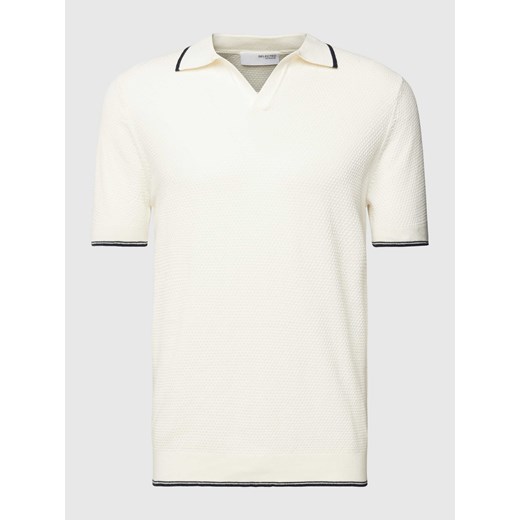 Koszulka polo z paskami w kontrastowym kolorze model ‘ARLO’ Selected Homme L Peek&Cloppenburg 