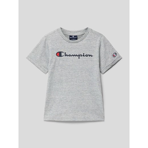 T-shirt z nadrukiem z logo ze sklepu Peek&Cloppenburg  w kategorii T-shirty chłopięce - zdjęcie 169005667