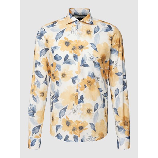 Koszula casualowa o kroju slim fit z nadrukiem na całej powierzchni ze sklepu Peek&Cloppenburg  w kategorii Koszule męskie - zdjęcie 169005669