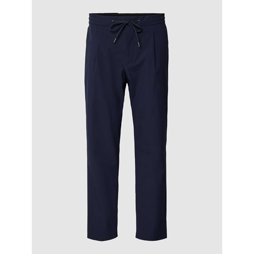 Spodnie materiałowe z lamowaną kieszenią z tyłu model ‘POCAS' ze sklepu Peek&Cloppenburg  w kategorii Spodnie męskie - zdjęcie 169005779