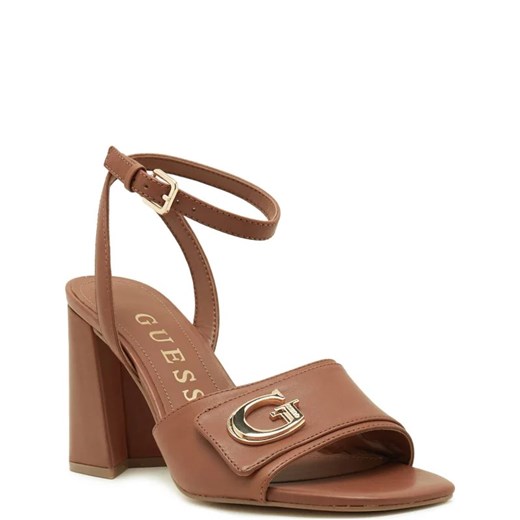 Guess Skórzane sandały na słupku ze sklepu Gomez Fashion Store w kategorii Sandały damskie - zdjęcie 169010816