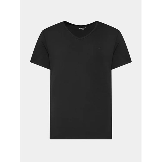 Mustang Komplet 2 t-shirtów 1014664 Czarny Regular Fit Mustang S MODIVO