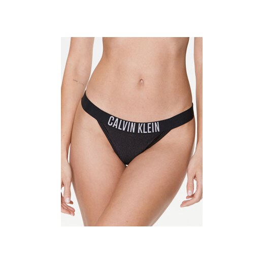 Calvin Klein Swimwear Dół od bikini KW0KW02019 Czarny ze sklepu MODIVO w kategorii Stroje kąpielowe - zdjęcie 169015288