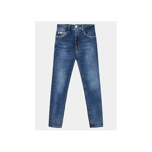 Calvin Klein Jeans Jeansy IG0IG02384 Niebieski Skinny Fit ze sklepu MODIVO w kategorii Spodnie chłopięce - zdjęcie 169016106