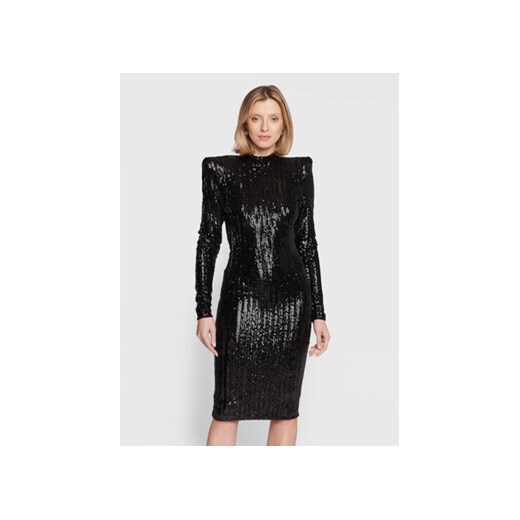 Babylon Sukienka koktajlowa R_S00821 Czarny Regular Fit ze sklepu MODIVO w kategorii Sukienki - zdjęcie 169016525