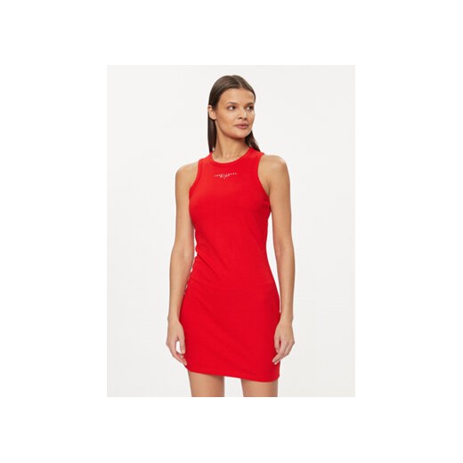 Tommy Jeans Sukienka letnia Lala DW0DW17934 Czerwony Slim Fit ze sklepu MODIVO w kategorii Sukienki - zdjęcie 169016706