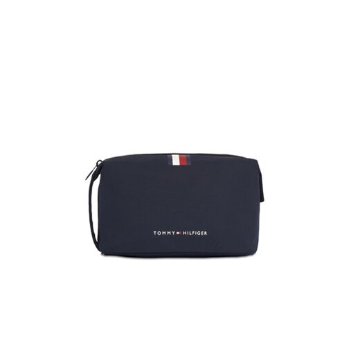 Tommy Hilfiger Kosmetyczka Th Skyline Stripe Washbag AM0AM12092 Granatowy Tommy Hilfiger uniwersalny wyprzedaż MODIVO