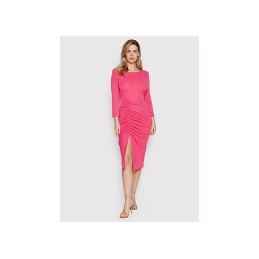 Rinascimento Sukienka koktajlowa CFC0018435002 Różowy Regular Fit Rinascimento M promocyjna cena MODIVO