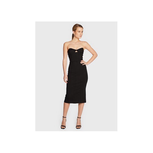 Remain Sukienka koktajlowa Unaris RM1519 Czarny Slim Fit ze sklepu MODIVO w kategorii Sukienki - zdjęcie 169017906