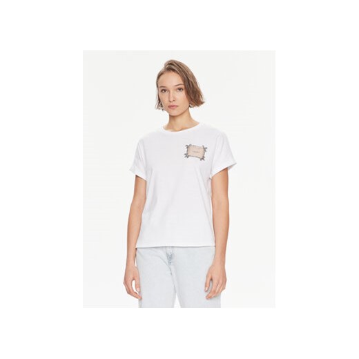 TWINSET T-Shirt 241TP2211 Biały Regular Fit ze sklepu MODIVO w kategorii Bluzki damskie - zdjęcie 169017926