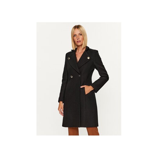 Rinascimento Płaszcz wełniany CFC0114942003 Czarny Regular Fit ze sklepu MODIVO w kategorii Płaszcze damskie - zdjęcie 169017998