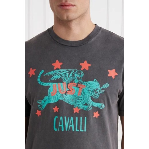 T-shirt męski Just Cavalli z bawełny 
