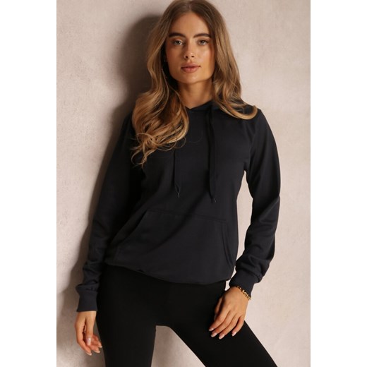 Czarna Bluza z Kapturem Lemine ze sklepu Renee odzież w kategorii Bluzy damskie - zdjęcie 169021199