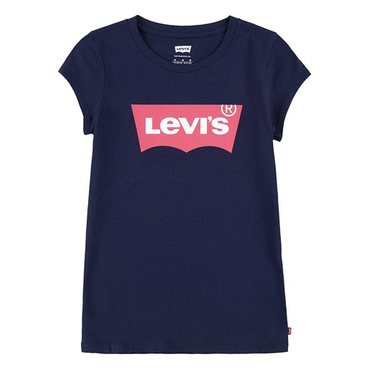Granatowa bluzka dziewczęca Levi's z bawełny 