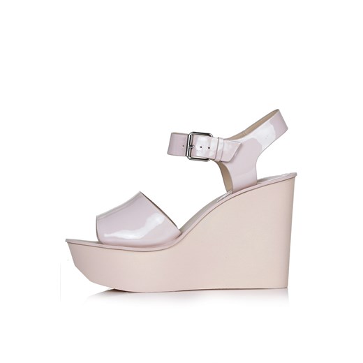 WEDDING Two-Part Wedge Sandals topshop bezowy 
