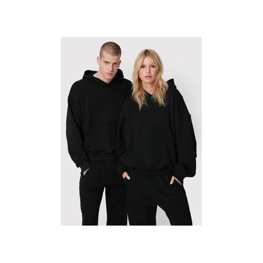 2005 Bluza Unisex 2005 X Leeves „Panel” Czarny Relaxed Fit S MODIVO