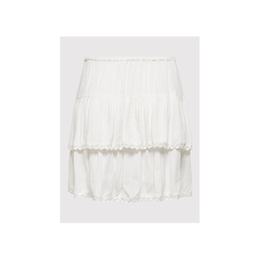 ONLY Spódnica trapezowa Peace 15257502 Biały Regular Fit M okazja MODIVO