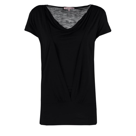 Anna Field Tshirt basic black zalando czarny abstrakcyjne wzory