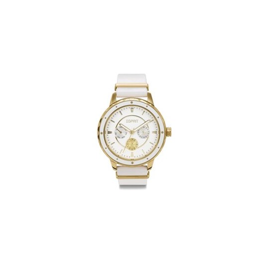 Esprit Zegarek ESLW23756YG Biały Esprit uniwersalny promocja MODIVO