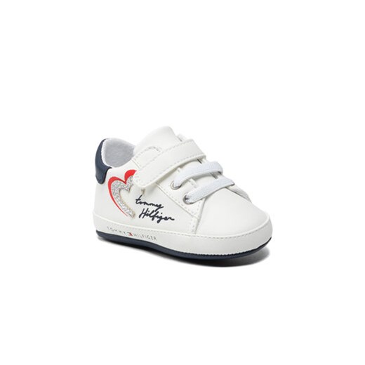 Tommy Hilfiger Sneakersy Lace Up Velcro Shoe T0A4-32114-1350 Biały Tommy Hilfiger 17 promocja MODIVO