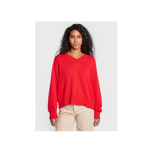 United Colors Of Benetton Sweter 1040D400B Czerwony Regular Fit United Colors Of Benetton M okazyjna cena MODIVO