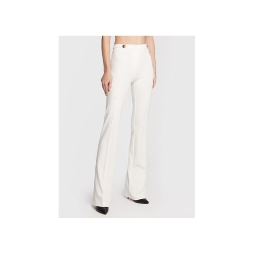 Pinko Spodnie materiałowe Hulk 10 1G17X4 1739 Biały Regular Fit ze sklepu MODIVO w kategorii Spodnie damskie - zdjęcie 169056259