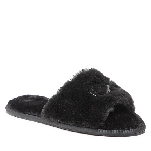 Kapcie Calvin Klein Slipper Sandal Fur HW0HW00634 Ck Black BAX Calvin Klein 39 okazja eobuwie.pl