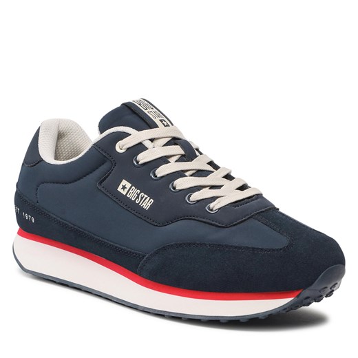 Sneakersy Big Star Shoes JJ174296 Granat 44 wyprzedaż eobuwie.pl