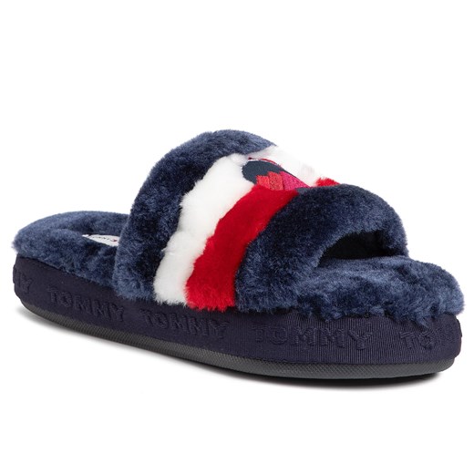 Kapcie Tommy Hilfiger Downslipper Sandal FW0FW04365 Rwb 020 Tommy Hilfiger 39 eobuwie.pl okazyjna cena