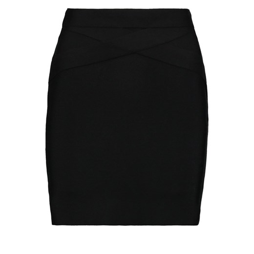 Bik Bok KIM Spódnica mini black zalando czarny abstrakcyjne wzory