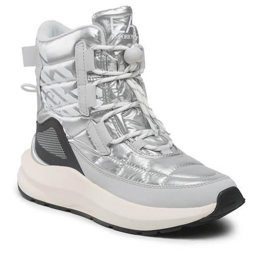 Botki EA7 Emporio Armani X8M005 XK308 R656 Silver/White/Irifesc Mountain 37.13 eobuwie.pl okazyjna cena