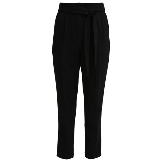 Miss Selfridge Spodnie materiałowe black zalando czarny abstrakcyjne wzory