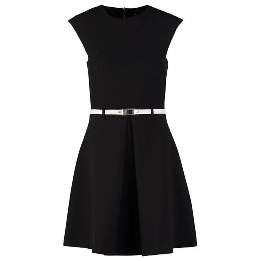 Miss Selfridge Sukienka letnia black zalando  abstrakcyjne wzory