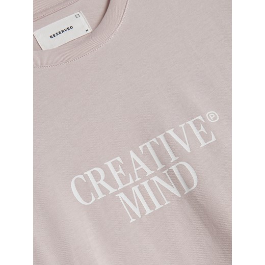 Reserved t-shirt męski z nadrukami