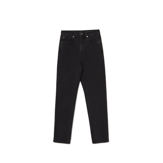 Cropp - Czarne jeansy mom - czarny ze sklepu Cropp w kategorii Jeansy damskie - zdjęcie 169097535
