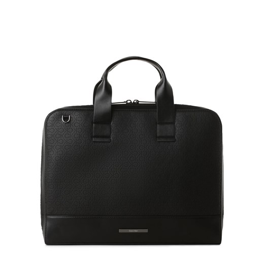Calvin Klein Męska torba na laptopa Mężczyźni czarny jednolity ze sklepu vangraaf w kategorii Torby męskie - zdjęcie 169098018