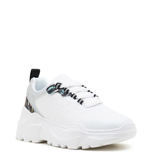 Buty sportowe damskie białe Just Cavalli sneakersy na platformie 