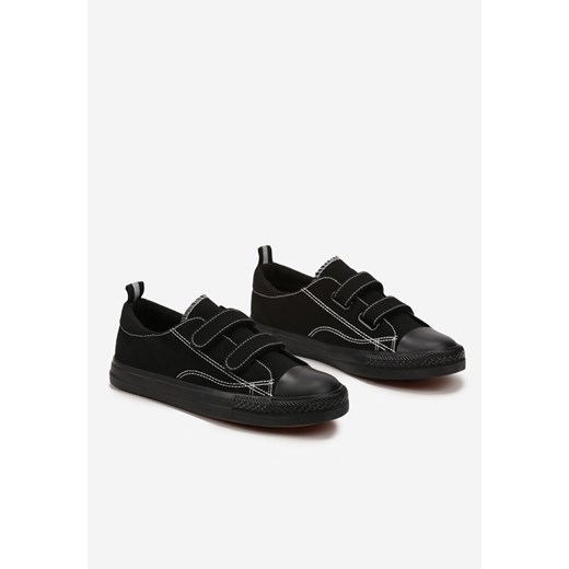 Czarne trampki dziecięce Born2be na rzepy 