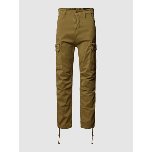 Spodnie cargo o kroju regular fit z kieszeniami z tyłu model ‘SQUAD’ ze sklepu Peek&Cloppenburg  w kategorii Spodnie męskie - zdjęcie 169103079