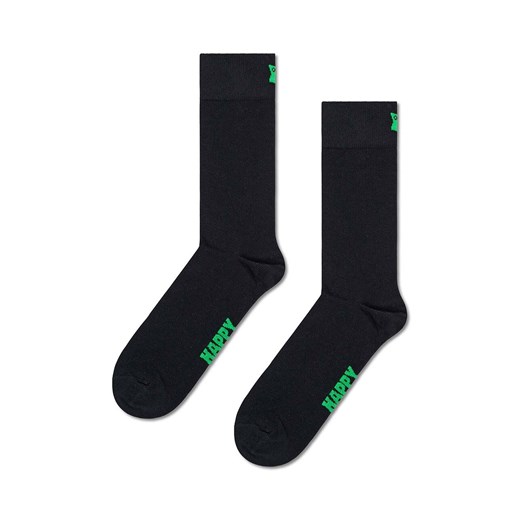 Happy Socks skarpetki Solid kolor czarny ze sklepu ANSWEAR.com w kategorii Skarpetki damskie - zdjęcie 169105629