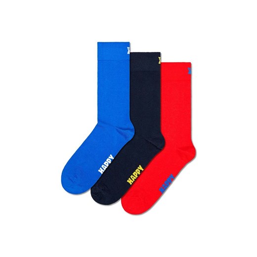 Happy Socks skarpetki Solid 3-pack ze sklepu ANSWEAR.com w kategorii Skarpetki damskie - zdjęcie 169105636